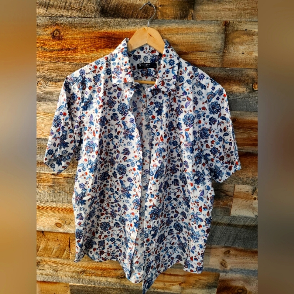 Cremieux classics, short sleeve button Large